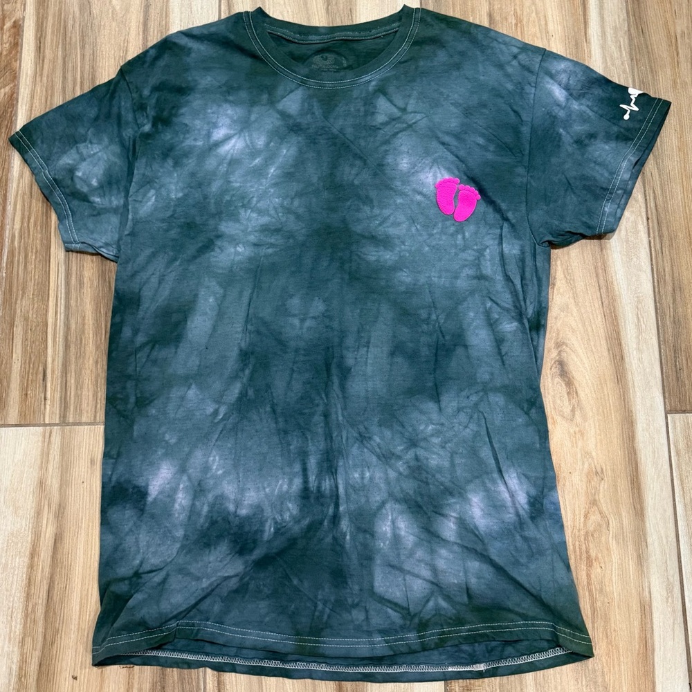 NWT MAP Tie-Dye T-Shirt with Pink Logo